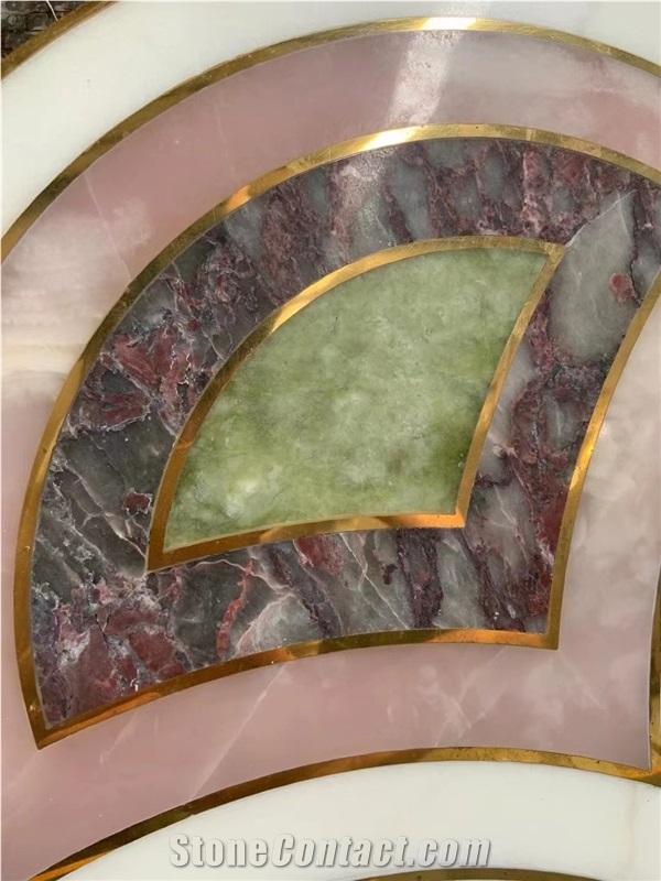 Salome Marble Aphrodite Pink Fior Di Pesco Suprem Slab Tile