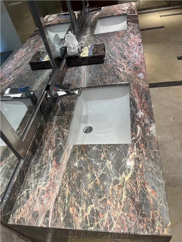 Salome Marble Aphrodite Pink Fior Di Pesco Suprem Slab Tile
