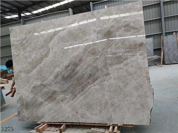 Silver Diana Grey Marble Polished Slab Tile, 240*160*1.8 Cm
