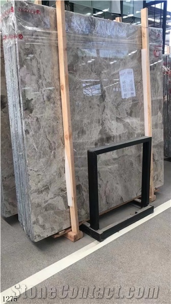 Silver Diana Grey Marble Polished Slab Tile, 240*160*1.8 Cm