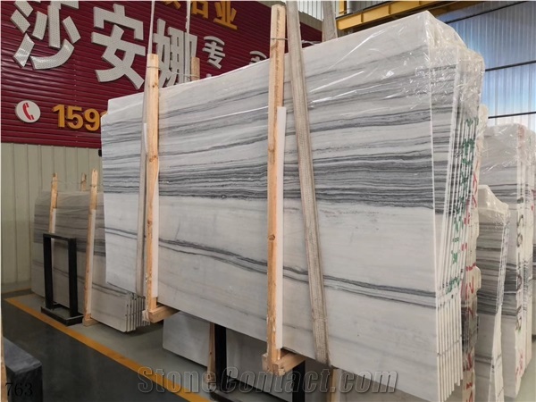 Snowflake Wood Grain Marble Venato