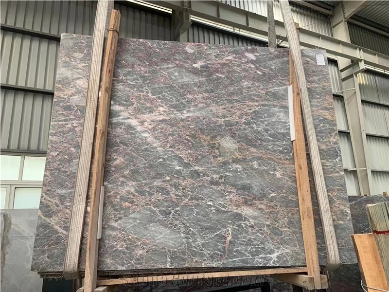 Suprem Salome Marble Aphrodite Pink Bordo Grizo Slab Tile