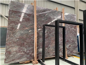 Suprem Salome Marble Aphrodite Pink Bordo Grizo Slab Tile