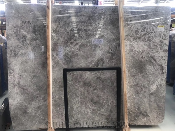 Tundra Grey Marble Blue Castle Slab