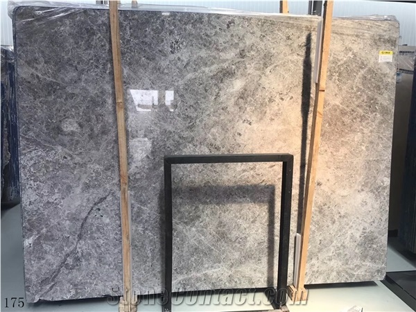 Tundra Grey Marble Blue Castle Slab