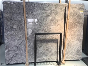Tundra Grey Marble Blue Castle Slab