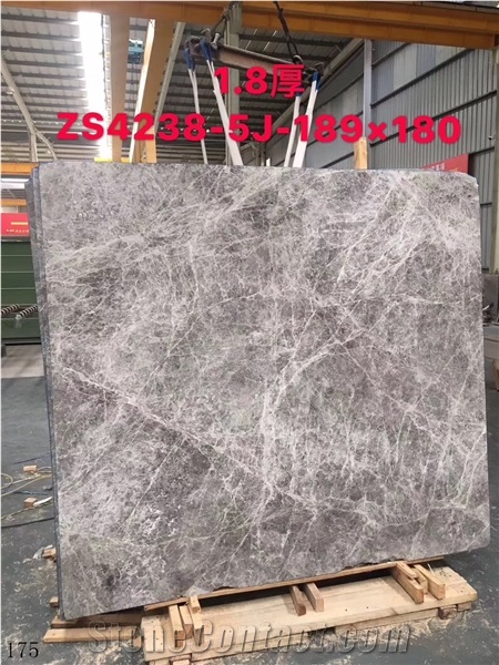Tundra Grey Marble Blue Castle Slab