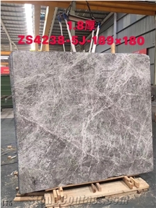 Tundra Grey Marble Blue Castle Slab