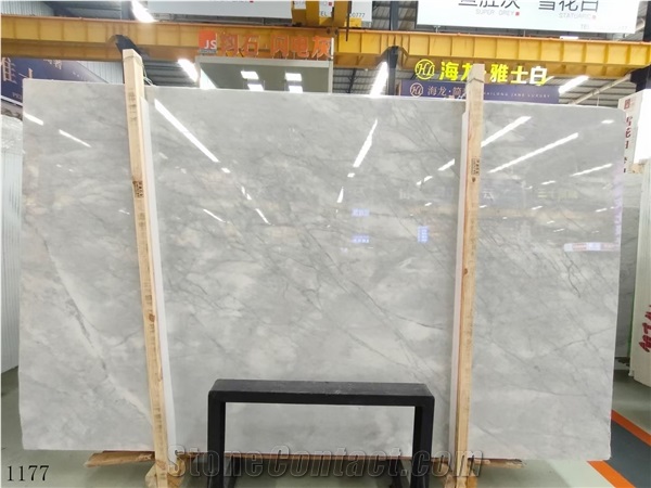 Turkey Armani Silver Marble Large Slabs For Living Room Use