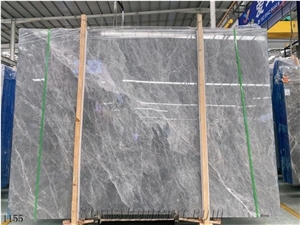 Turkey Hermes Gray Marble Slabs Polished For Building Stone