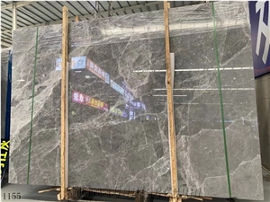 Turkey Hermes Gray Marble Slabs Polished For Building Stone