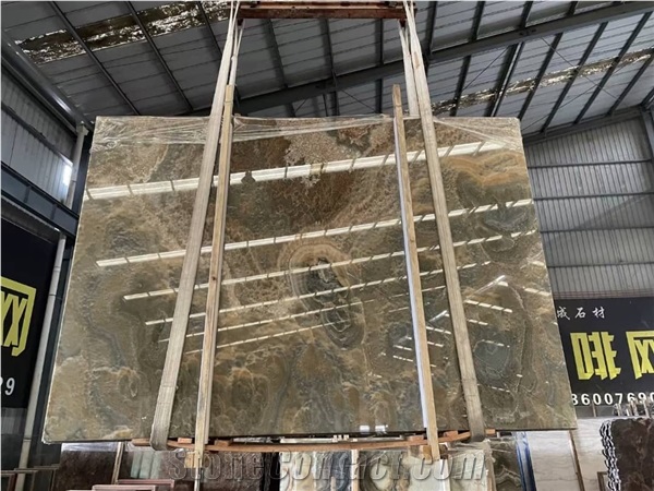 Wave Grey Onyx Slab