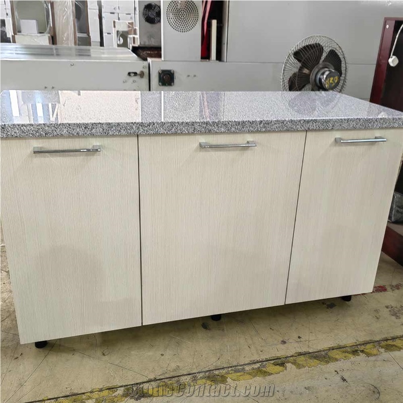 Sesame Grey Polished Granite Kitchen Counters