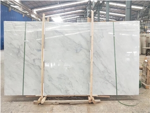 White Volakas Marble Polished Dining Table Tops