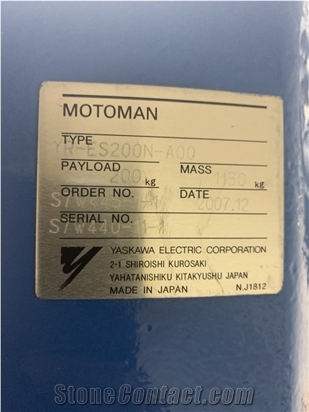 YASKAWA MOTOMAN NX100 ES200- 6 Axis Stone Carving Robot (Almost New)