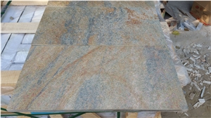 Beige Gold Quartzite Tiles Flamed Tiles