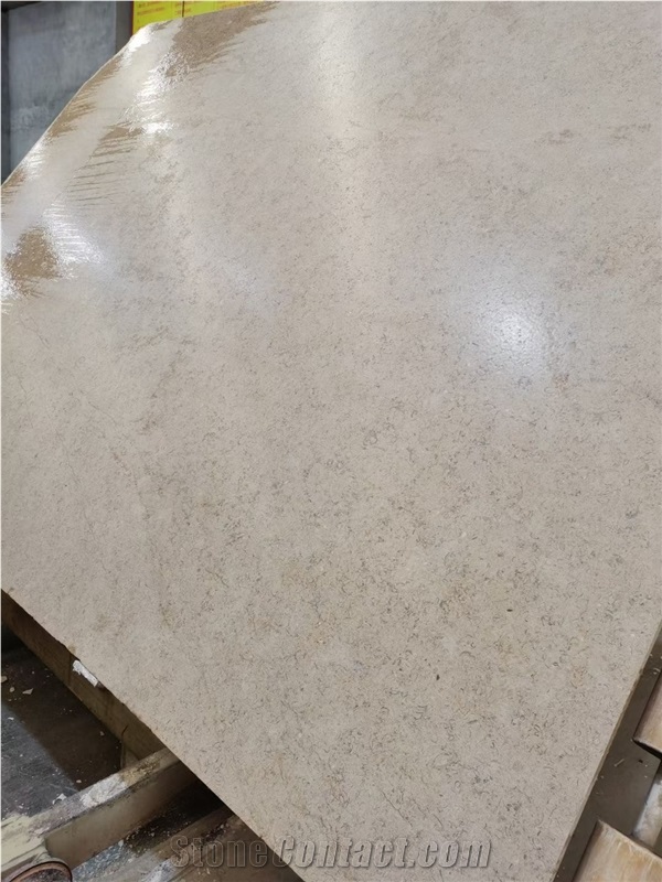 Sinai Pearl Limestone Slab Tumbled