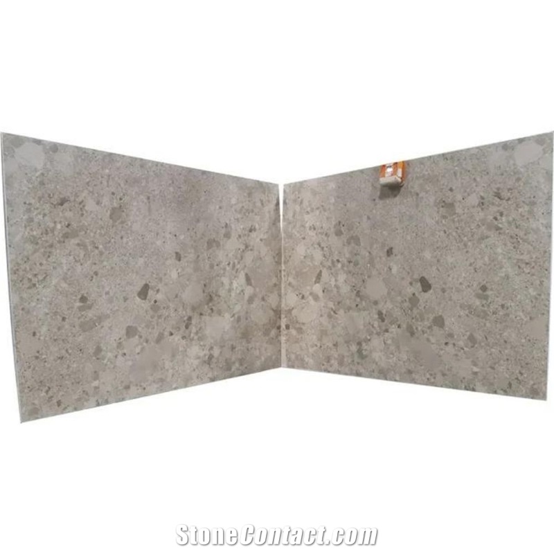 Ceppo Cream Conglomerate Bookmatching Marble Slab