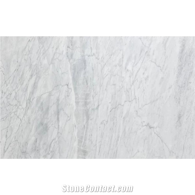 Turkish Carrara White Bookmatching Marble Slab