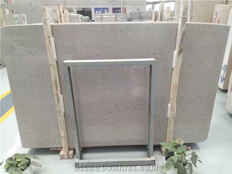 Turkey Moca Light Limestone Grey Moca Slabs Polish