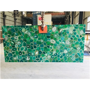 Large Green Agate Semi Precious Stone Slab Wholesale