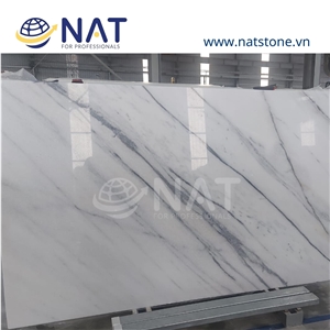 Vietnam Calacatta Marble -White Marble With Cross Vein Slab