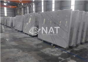Vietnam Calacatta Marble -White Marble With Cross Vein Slab