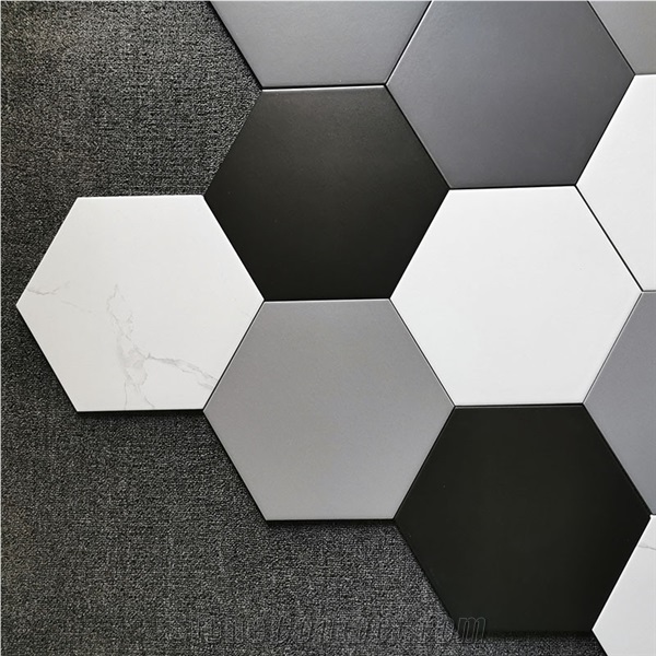 Hexagonal Ceramic Tile For Bathroom Simple Style Kitchen Tile