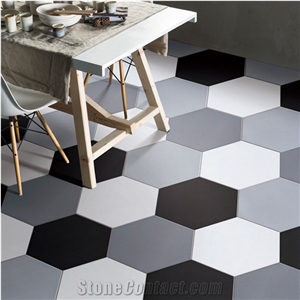 Hexagonal Ceramic Tile For Bathroom Simple Style Kitchen Tile