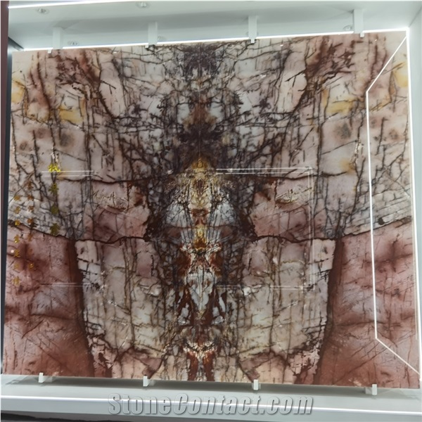 Forever Young Transparent Pink Quartzite Backlight