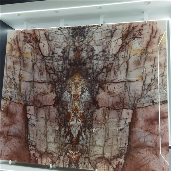 Forever Young Transparent Pink Quartzite Backlight