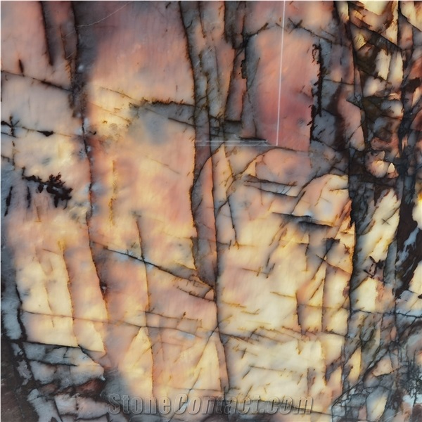 Forever Young Transparent Pink Quartzite Backlight