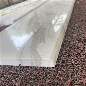 High Quality Good Design Volakas White Marble Stairs Step