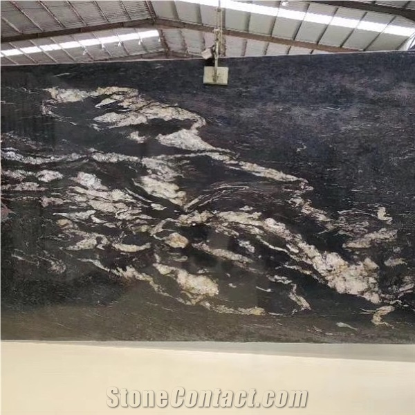 Meteorus Black And White Exotic Granite Luxury Villa Design