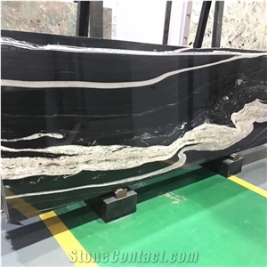 Meteorus Black And White Exotic Granite Luxury Villa Design