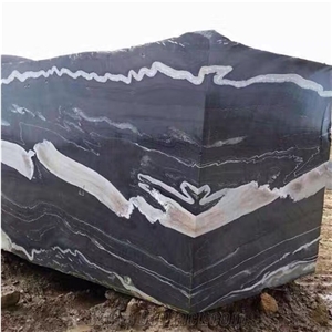 Meteorus Black And White Exotic Granite Luxury Villa Design
