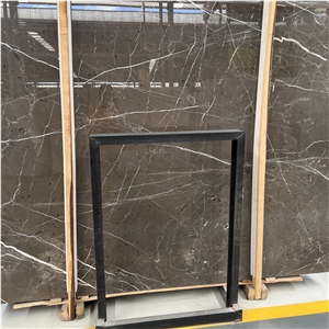Natural Dark Brown Stone Slabs Coffee Mousse Marble Tiles
