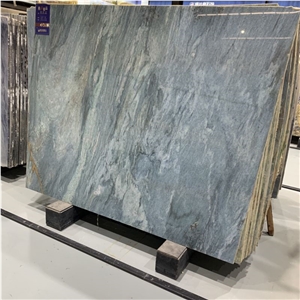 Polished Blue Van Gogh Quartzite Tile Slab Floor & Wall Tile