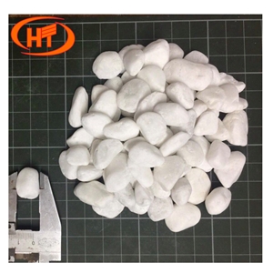 Crystal White Marble Pebble Stone