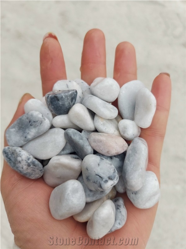 Grey/ Black Tumbled Pebble Stone Cheap Factory Price