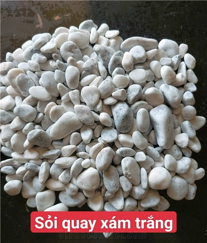 Grey/ Black Tumbled Pebble Stone Cheap Factory Price