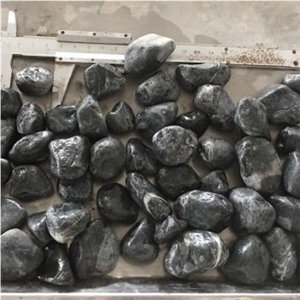 Grey/ Black Tumbled Pebble Stone Cheap Factory Price