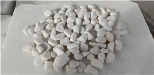 Natural Tumbled Snow White Pebble Stone Factory Price