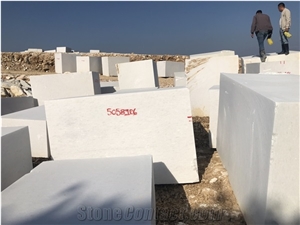Super White Marble Blocks From Quarry