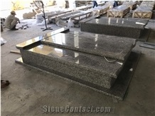 Tombstone Light Grey Granite Headstone