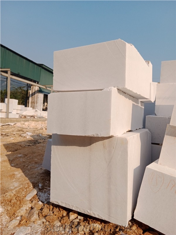 White Marble Blocks From Own Quarry