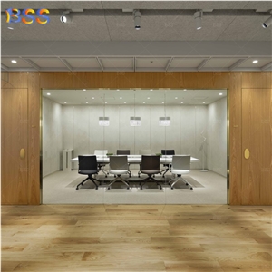 Contemporary Conference Table, Chair 12' Long Aritificial Marble Top