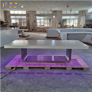 White Conference Table Design Ideas Custom Quartz Furniture