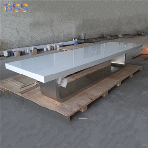 White Conference Table Design Ideas Custom Quartz Furniture
