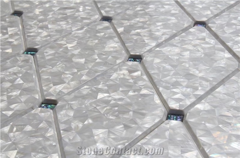 Fan Shape Pearl Shell Mosaic Tile White MOP Kitchen Mosaic